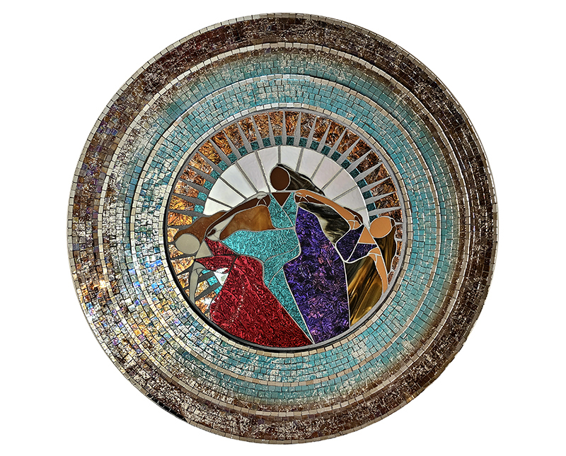 Art deco mosaic